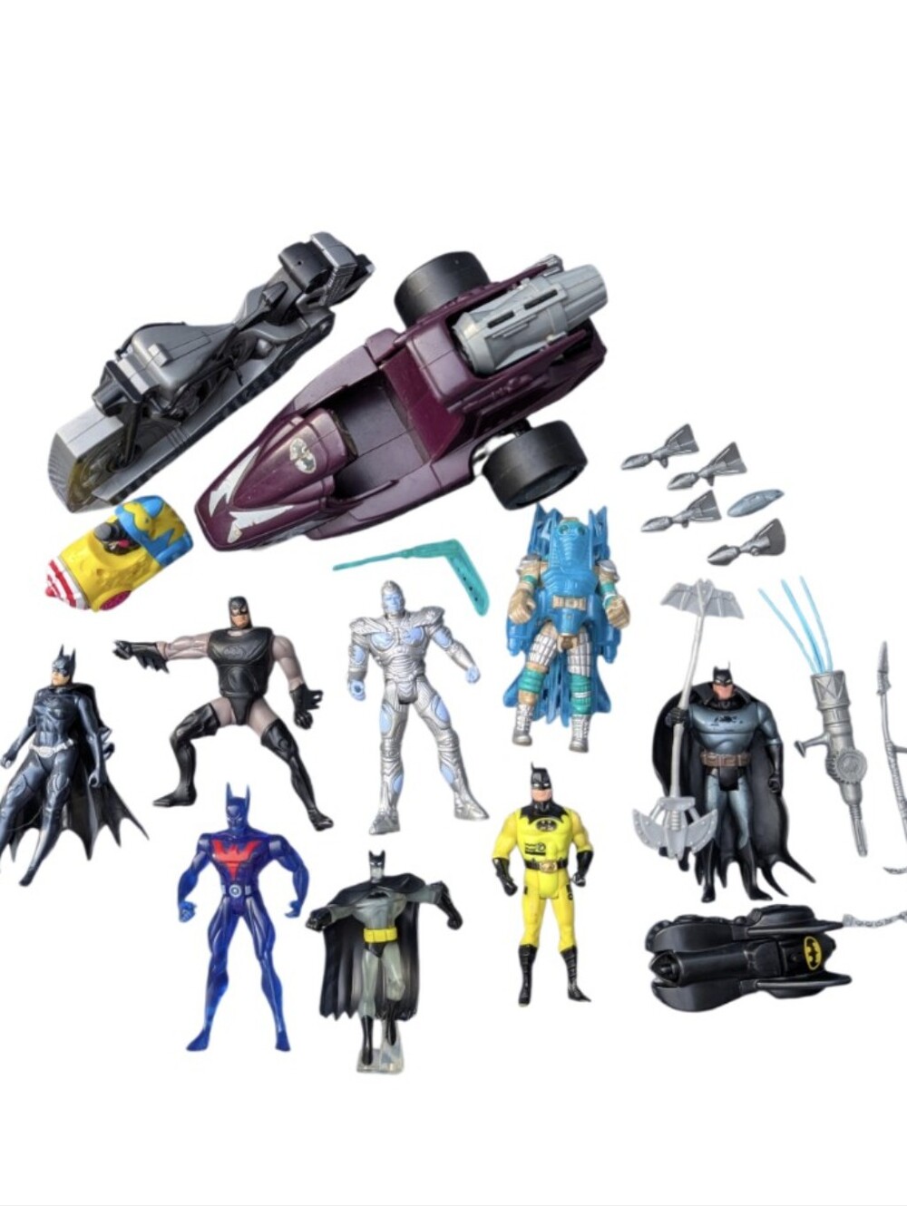 Vintage 90's Batman Vehicle & Action Figure Lot